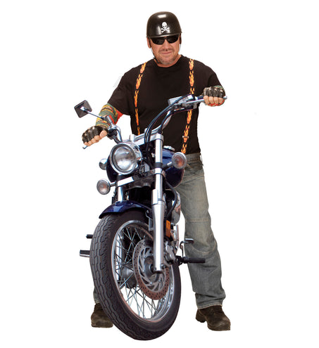 e-carnavalskleding-SYK Bikerhelm volwassenen