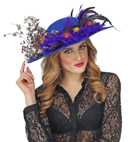 e-carnavalskleding-SYK Blauwe dames flaphoed
