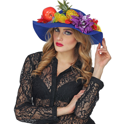 e-carnavalskleding-SYK Blauwe dames flaphoed
