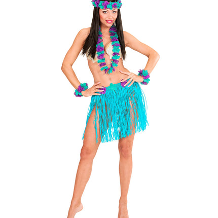 e-carnavalskleding-SYK Blauwe Hawaii set Bella
