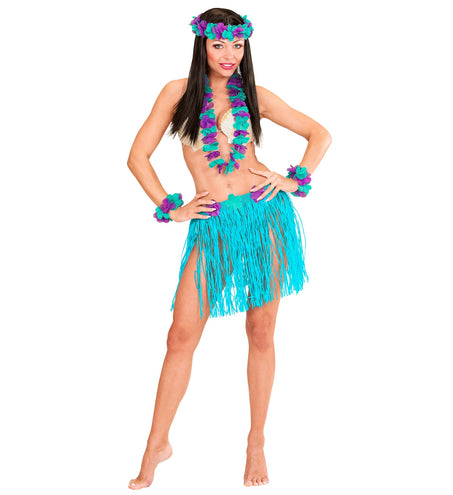 e-carnavalskleding-SYK Blauwe Hawaii set Bella