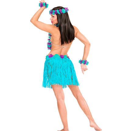 e-carnavalskleding-SYK Blauwe Hawaii set Bella