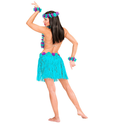 e-carnavalskleding-SYK Blauwe Hawaii set Bella
