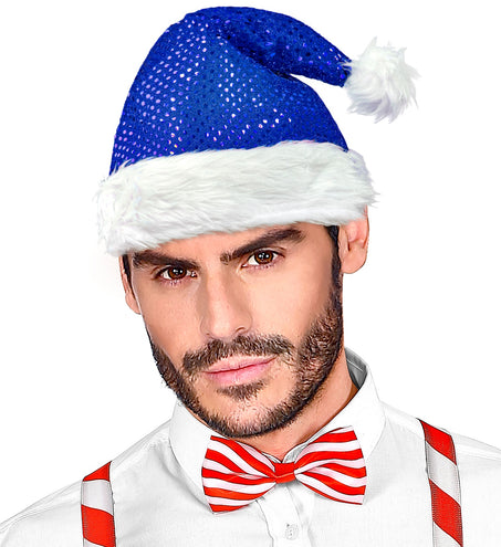 e-carnavalskleding-SYK Blauwe kerstmutsen