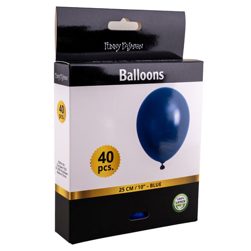 e-carnavalskleding-SYK Blauwe latex ballonnen 40st