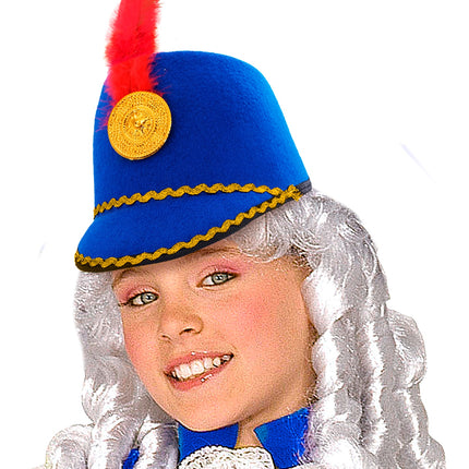 e-carnavalskleding-SYK Blauwe majorette hoed kind