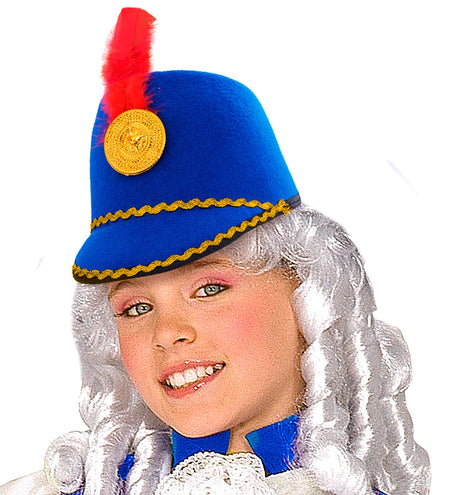 e-carnavalskleding-SYK Blauwe majorette hoed kind