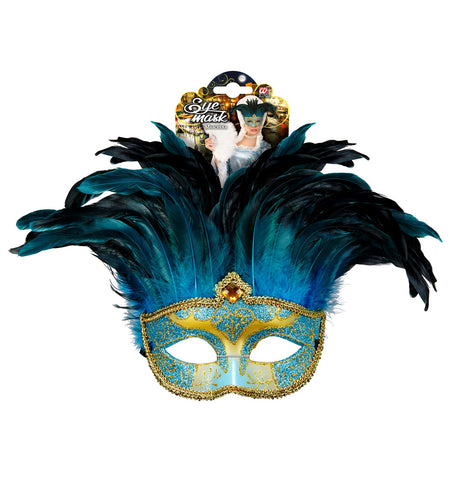 e-carnavalskleding-SYK Blauwe oogmaskers
