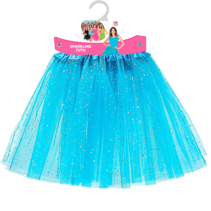 e-carnavalskleding-SYK Blauwe tutu 40cm