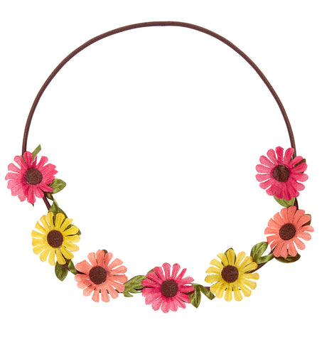 e-carnavalskleding-SYK Bloemen hoofdband met veel kleur