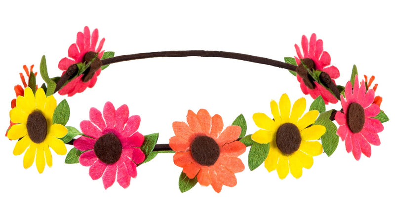 e-carnavalskleding-SYK Bloemen hoofdband met veel kleur