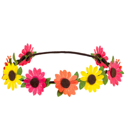 e-carnavalskleding-SYK Bloemen hoofdband met veel kleur