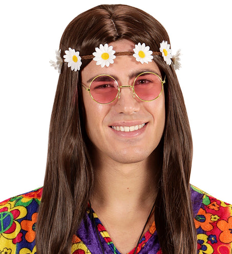 e-carnavalskleding-SYK Bloemen hoofdband voor hippies
