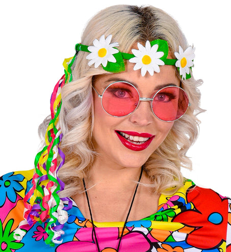 e-carnavalskleding-SYK Bloemen tiara hippie