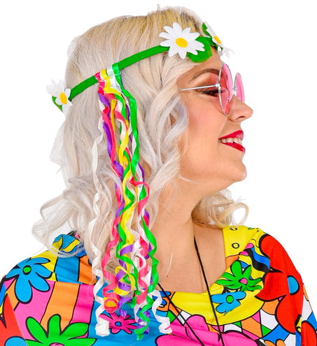 e-carnavalskleding-SYK Bloemen tiara hippie