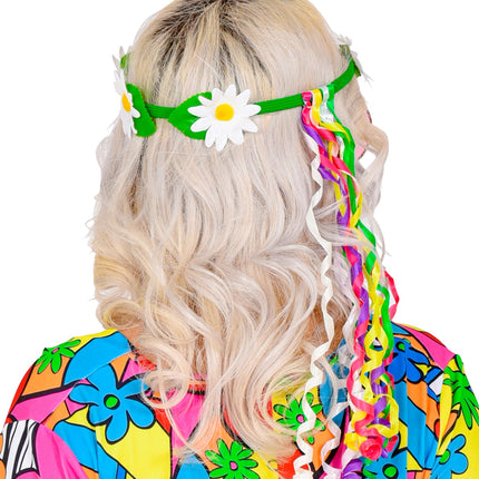 e-carnavalskleding-SYK Bloemen tiara hippie