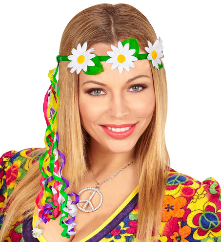 e-carnavalskleding-SYK Bloemen tiara hippie
