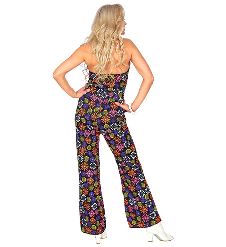 e-carnavalskleding-SYK Bloemenprint jumpsuit jaren 70