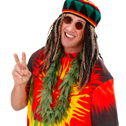 e-carnavalskleding-SYK Bloemenslinger Rasta Marihuana blad