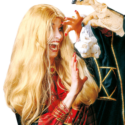 e-carnavalskleding-SYK Blonde heksen pruik Morgana