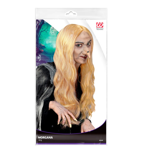 e-carnavalskleding-SYK Blonde heksen pruik Morgana