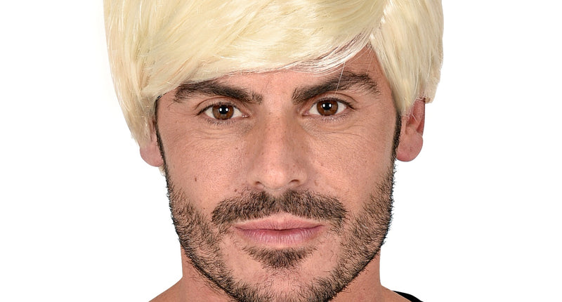 e-carnavalskleding-SYK Blonde karakter pruik heren
