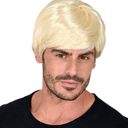 e-carnavalskleding-SYK Blonde karakter pruik heren