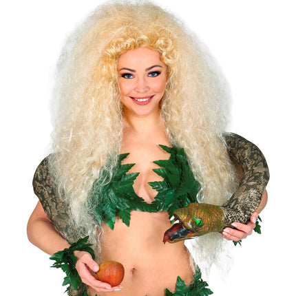 e-carnavalskleding-SYK Blonde krullen pruik disco