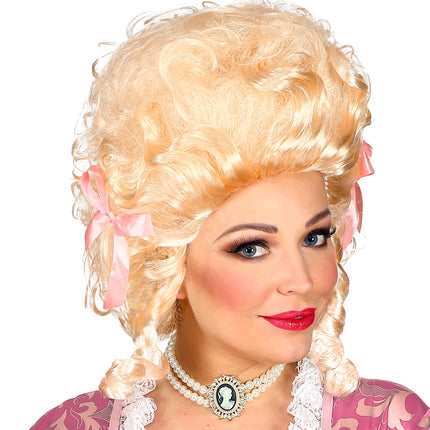 e-carnavalskleding-SYK Blonde pruik Koloniale vrouw