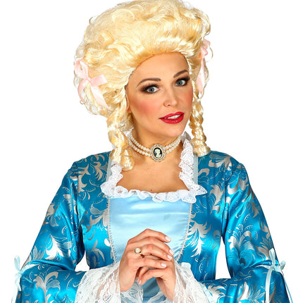 e-carnavalskleding-SYK Blonde pruik Koloniale vrouw