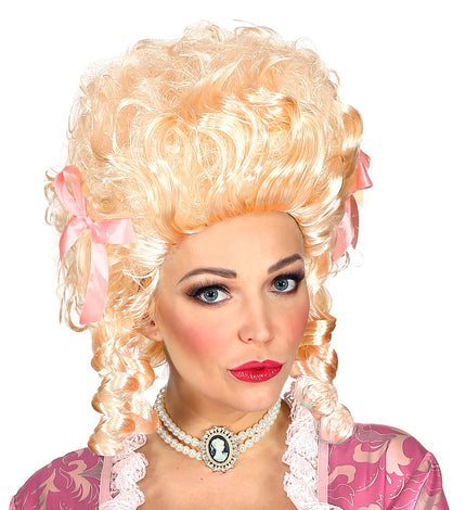 e-carnavalskleding-SYK Blonde pruik Koloniale vrouw