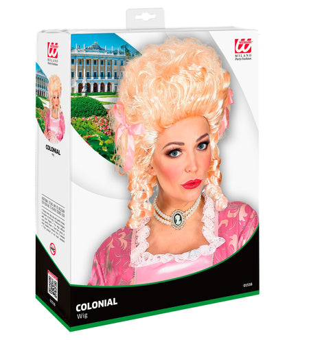 e-carnavalskleding-SYK Blonde pruik Koloniale vrouw