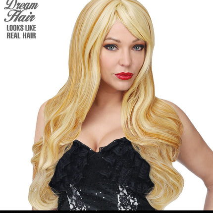 e-carnavalskleding-SYK Blonde pruik lang haar Cosplay Melissa