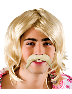e-carnavalskleding-SYK Blonde snor 70-jaren stijl
