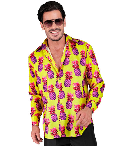 e-carnavalskleding-SYK Blouse neon ananas Ankie