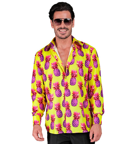 e-carnavalskleding-SYK Blouse neon ananas Ankie