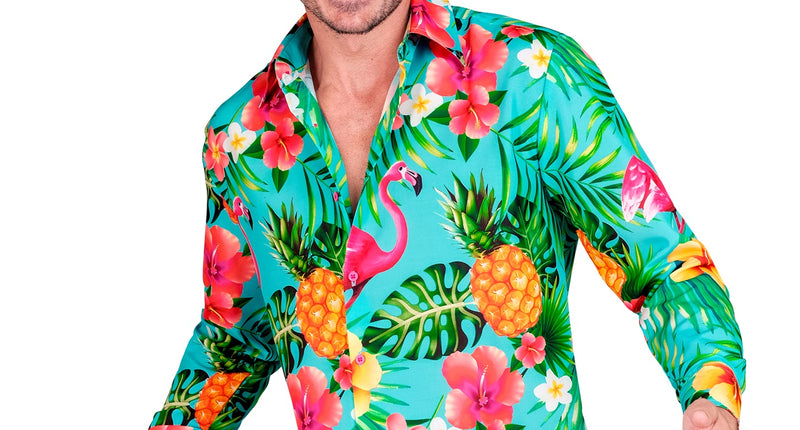 e-carnavalskleding-SYK Blouse neon flamingo Floor