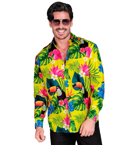 e-carnavalskleding-SYK Blouse neon tropicana Troy