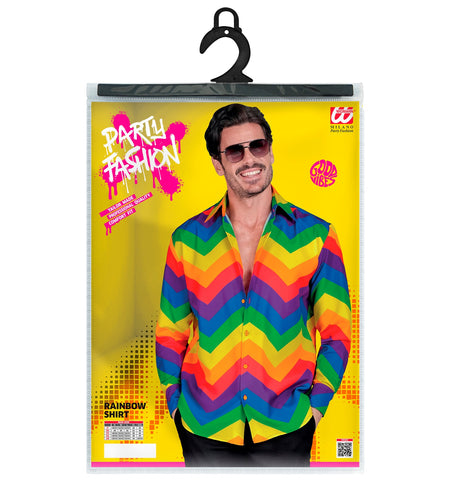e-carnavalskleding-SYK Blouse regenboog unisex Ella