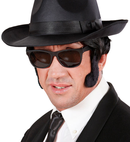 e-carnavalskleding-SYK Blues brother bakkebaarden zwart