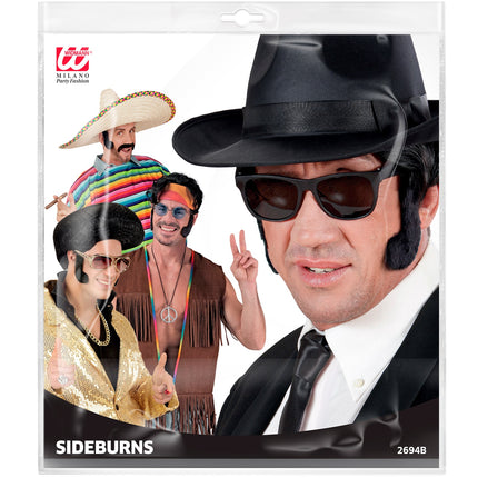 e-carnavalskleding-SYK Blues brother bakkebaarden zwart
