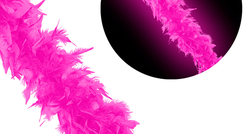 e-carnavalskleding-SYK Boa 180Cm, Neon Roze