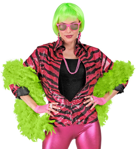 e-carnavalskleding-SYK Boa Esther lime groen 180cm