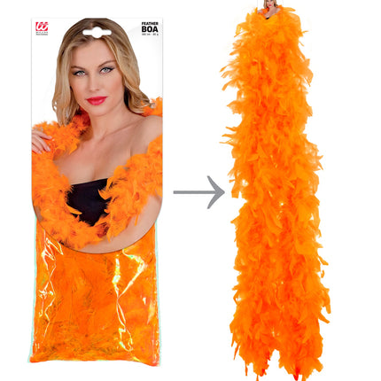 e-carnavalskleding-SYK Boa Esther oranje 180cm