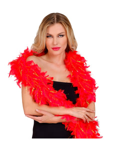 e-carnavalskleding-SYK Boa Esther rood goud 180cm