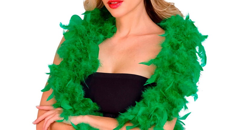 e-carnavalskleding-SYK boa groen 180cm