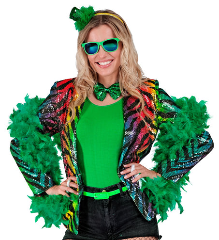 e-carnavalskleding-SYK boa groen 180cm