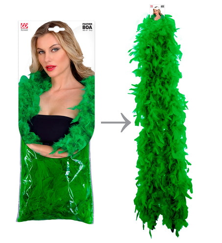 e-carnavalskleding-SYK boa groen 180cm