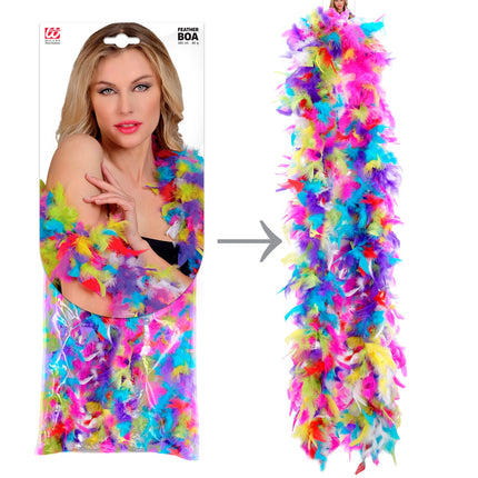 e-carnavalskleding-SYK Boa Joyce multikleur 180cm