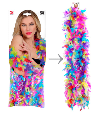 e-carnavalskleding-SYK Boa Joyce multikleur 180cm